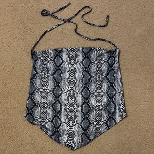 Snake Skin Bandana Top
